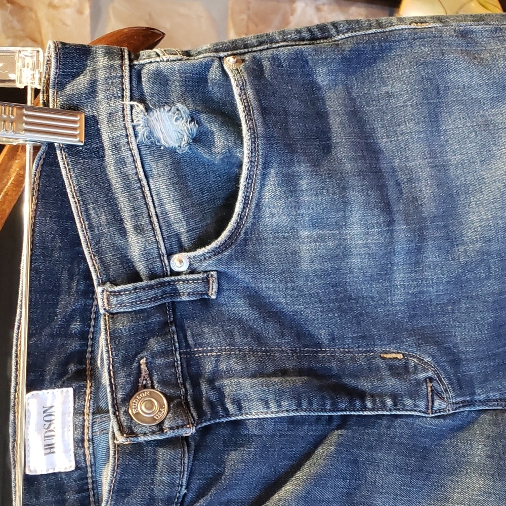 Hudson 29 woman jeans Blair high rise straight crop - Picture 4 of 16
